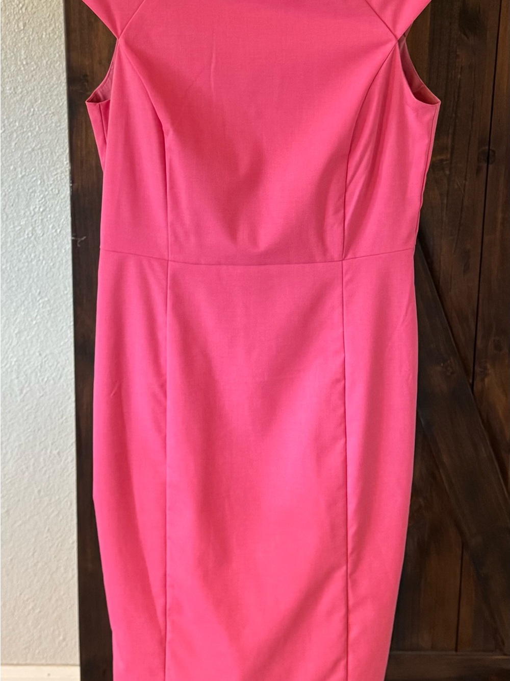 Banana Republic Sleeveless Sheath Dress in Hot Pink